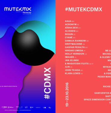 Segunda ola de confirmados para la 13 edición de MUTEK.MX