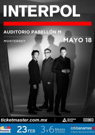 Interpol, llega al Auditorio Pabellón M en Monterrey
