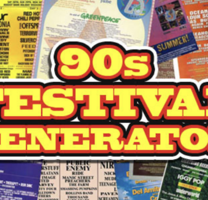 Crea tu propio festival con 90s Festival Generation