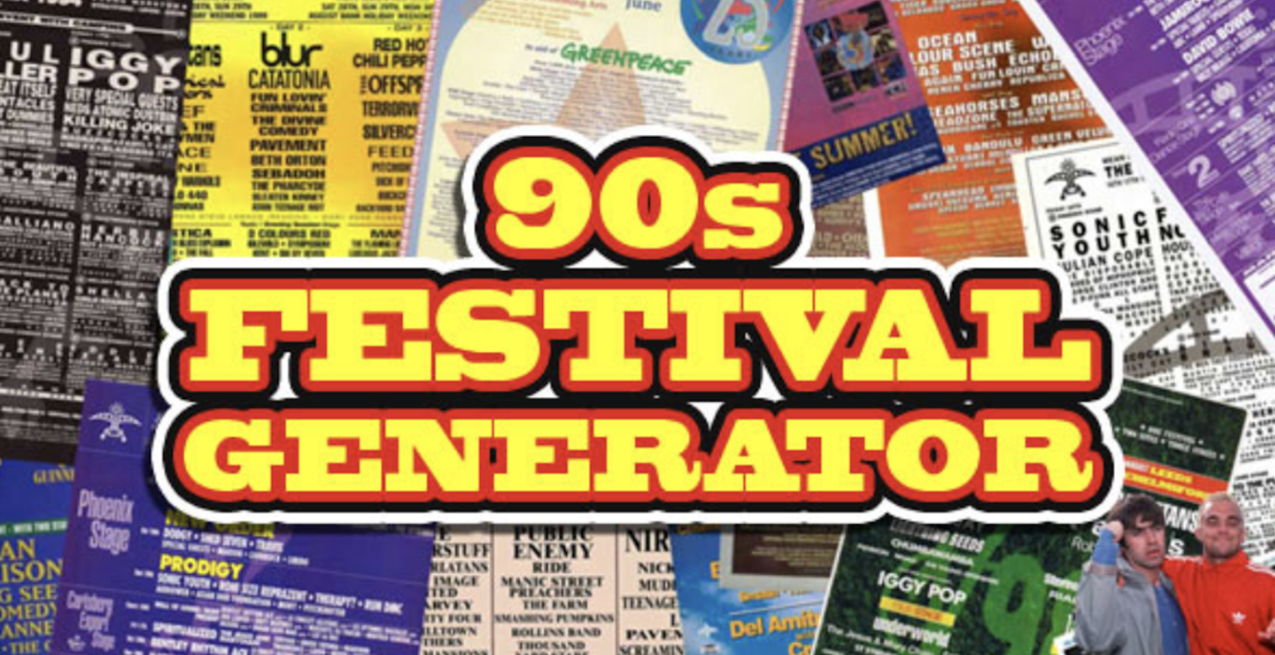 Crea tu propio festival con 90s Festival Generation