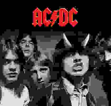 AC/DC en estampillas postales