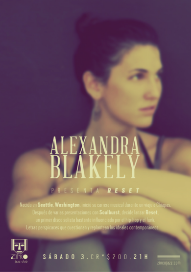 Alexandra Blakely en el Zinco Jazz