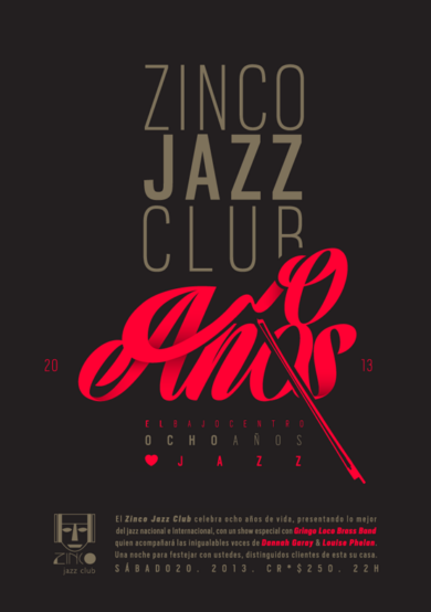 Zinco Jazz Club celebra su octavo aniversario