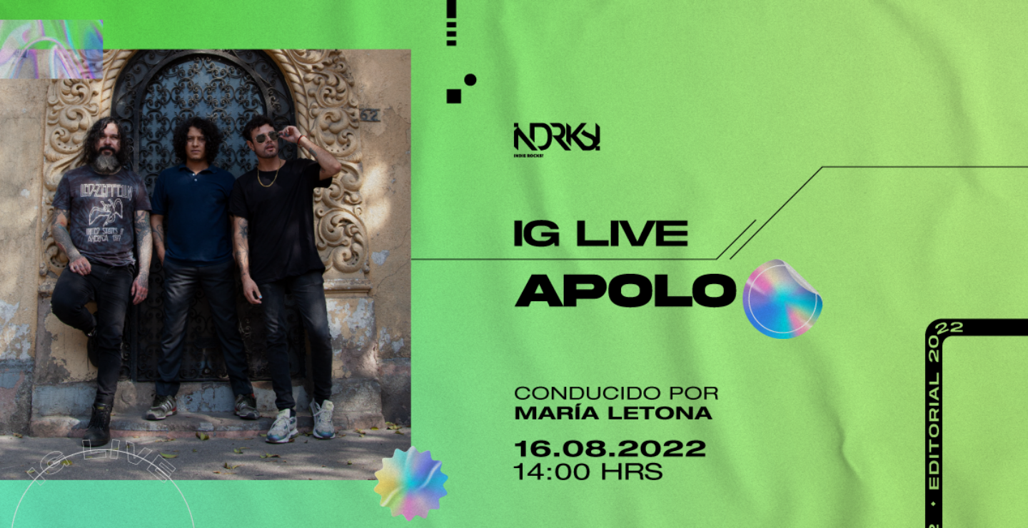 Llega Apolo al IG Live de Indie Rocks!