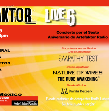 CANCELADO: Artefaktor Radio en el Foro Indie Rocks!