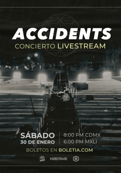 ACCIDENTS ofrecerá su primer concierto online