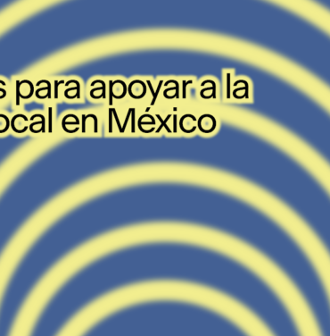 Acciones para apoyar a la escena local