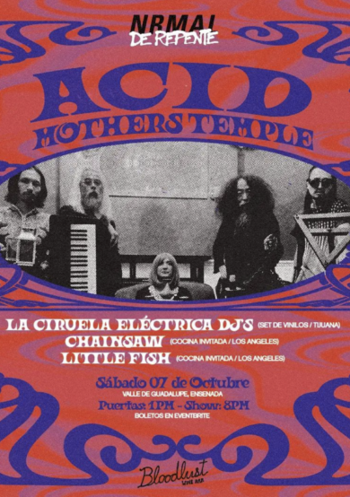 Nrmal De Repente llevará a Acid Mothers Temple a Ensenada