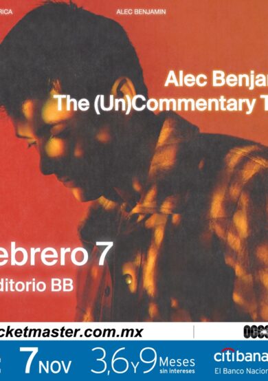 Alec Benjamin llegará al escenario del Auditorio BB