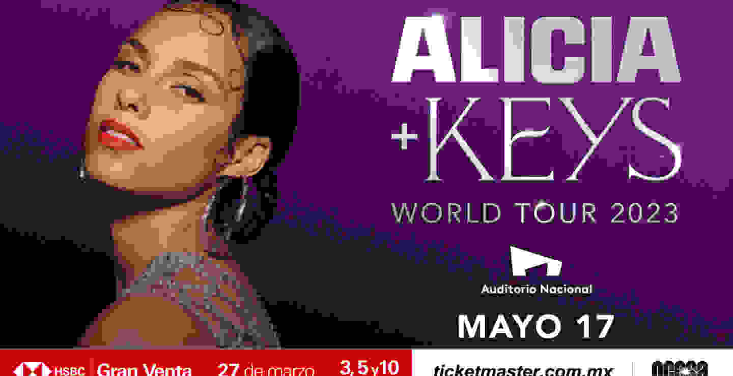 Alicia Keys se presentará en el Auditorio Nacional