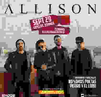 Allison se presentará en Teatro Gran Recinto