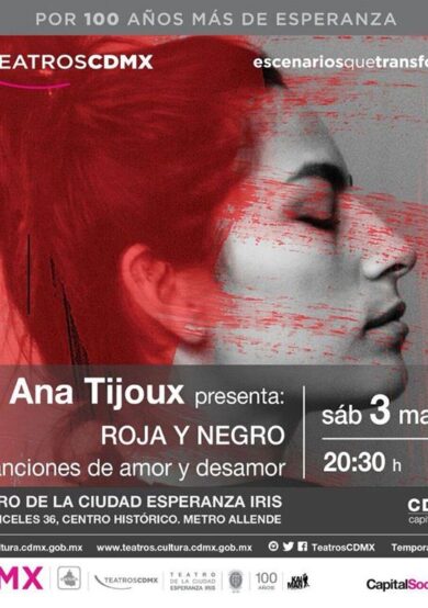 POSPUESTO: Ana Tijoux se presentará en el Teatro de la Ciudad