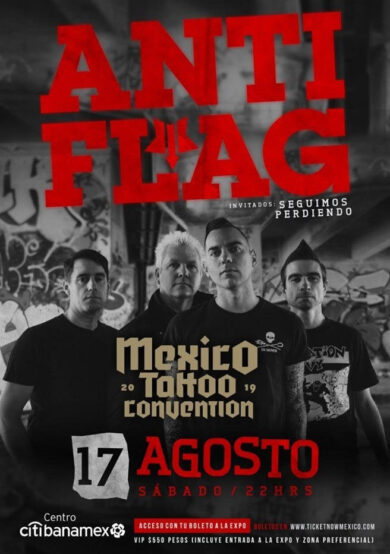 Anti-Flag se presentará en México Tattoo Convention 2019