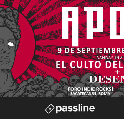 Gana boletos para el concierto de Apolo en el Foro Indie Rocks!