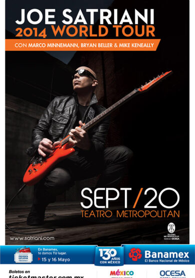 Joe Satriani en el Teatro Metropólitan