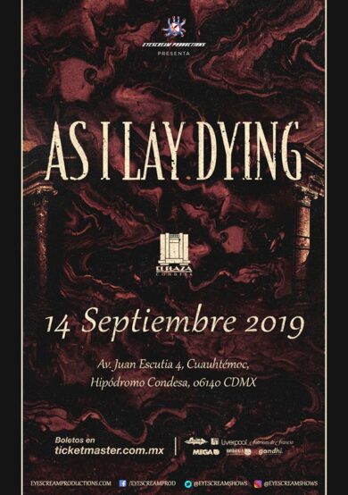 As I Lay Dying se presentará en El Plaza Condesa
