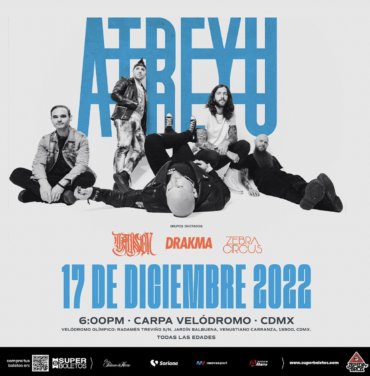 Atreyu regresa a CDMX