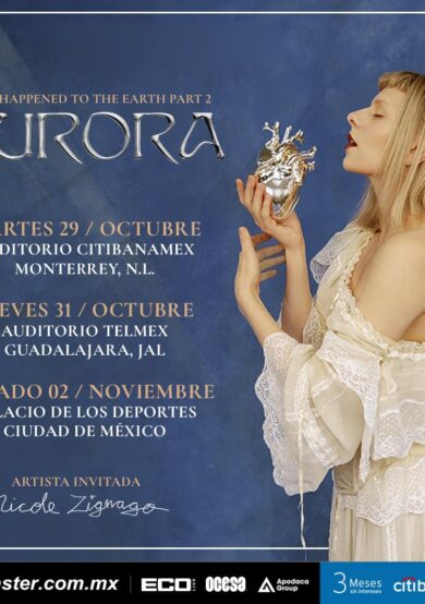 PRECIOS: Aurora se presentará en el Palacio de los Deportes