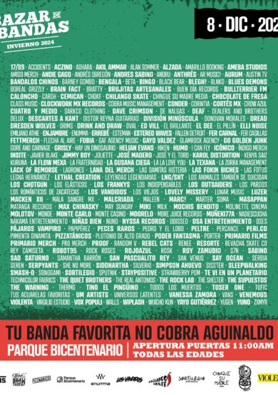 Conoce el lineup del Bazar De Bandas Invierno 2024