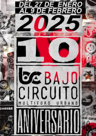 Bajo Circuito celebra su décimo aniversario con una cartelera imperdible