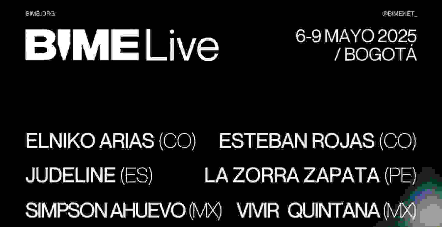 BIME Bogotá anuncia el cartel completo de BIME Live 2025