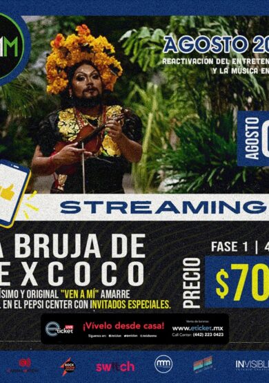 La Bruja de Texcoco ofrecerá concierto en streaming