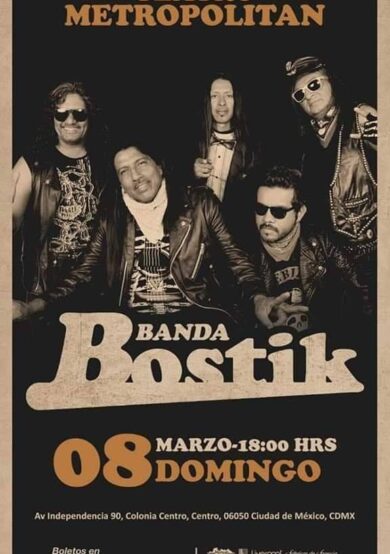 Banda Bostik llegará al Teatro Metropólitan