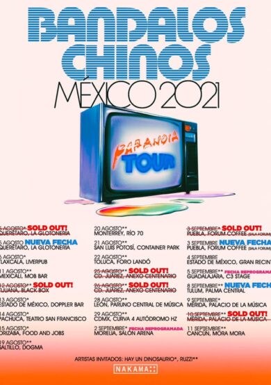Bandalos Chinos anuncia gira 'Paranoia Tour' en México
