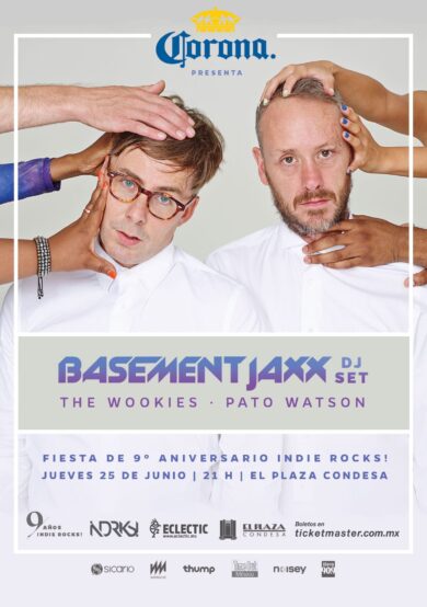 Basement Jaxx, The Wookies y Pato Watson en el aniversario Indie Rocks!