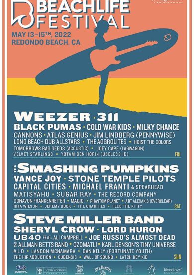 Weezer, Smashing Pumpkins y más encabezan BeachLife 2022