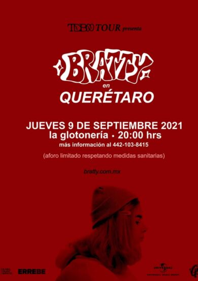 Bratty iniciará gira del álbum ‘tdbn’ con show en Querétaro