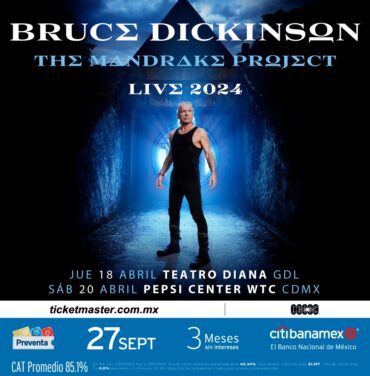 Bruce Dickinson llegará al Pepsi Center WTC