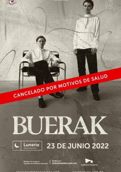 CANCELADO: Buerak llega al Lunario del Auditorio Nacional