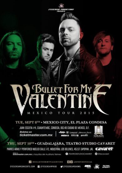 Bullet for my Valentine en El Plaza Condesa