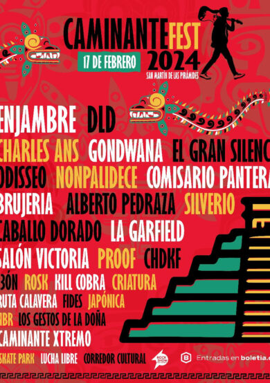 Caminante Fest 2024 listo para llegar a Teotihuacán