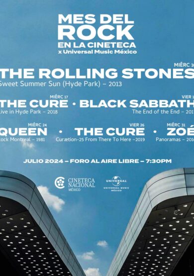 Celebra el rock en la Cineteca Nacional