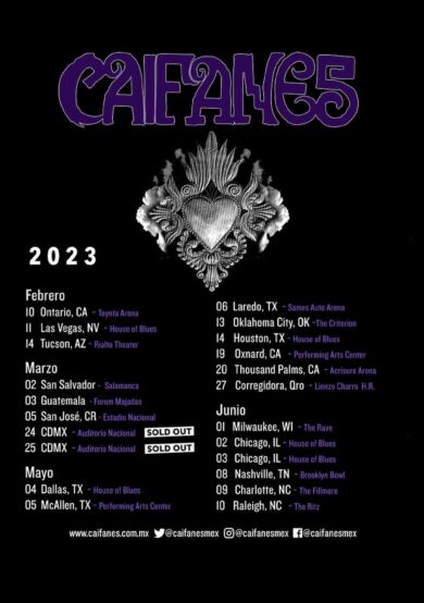 Listas las primeras fechas de Caifanes para 2023