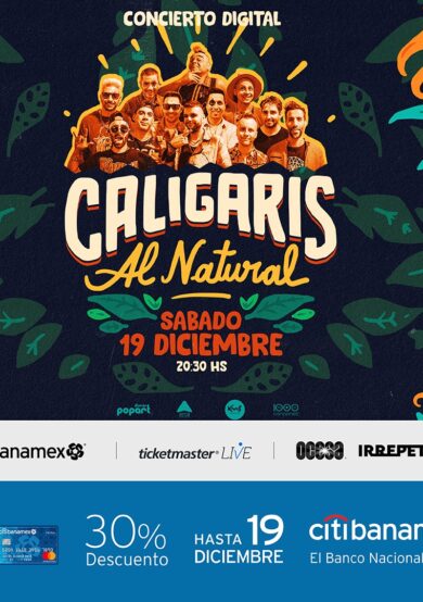 Los Caligaris tendrá un concierto digital exclusivo para México