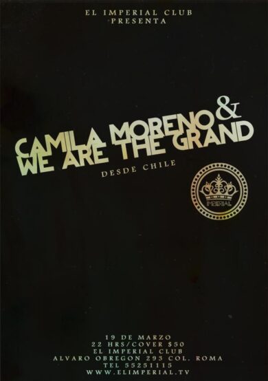 Camila Moreno + We Are The Grand en el Imperial