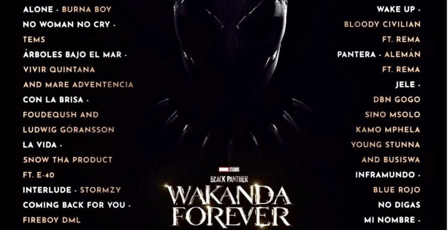 Mexicanos destacan en el soundtrack de 'Black Panther Wakanda Forever'