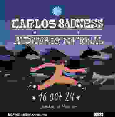 PRECIOS: Carlos Sadness por primera vez en el Auditorio Nacional