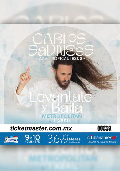 Carlos Sadness se presentará en Teatro Metropólitan
