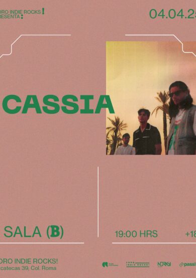 Cassia se presentará en el Foro Indie Rocks!