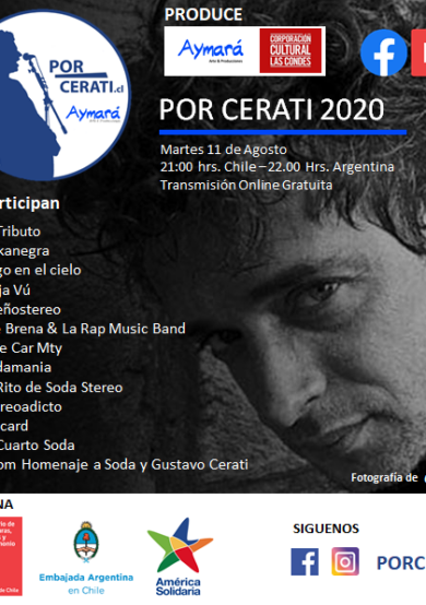No te pierdas el concierto 'Por Cerati 2020'