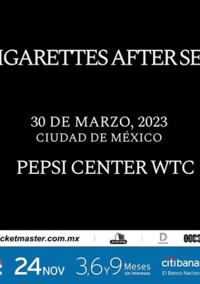 Cigarettes After Sex se presentará en el Pepsi Center WTC