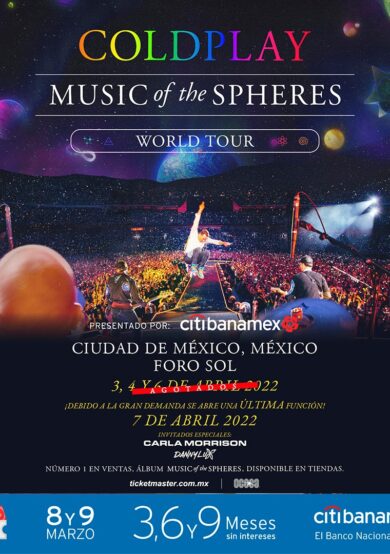 ¡Coldplay anuncia nuevas fechas en México!