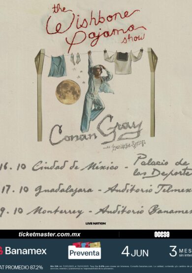 PRECIOS: Conan Gray llegará al Palacio de los Deportes