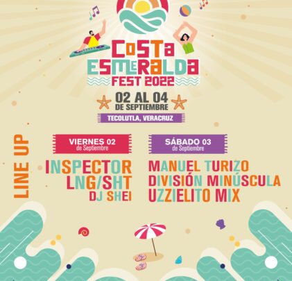 Checa el cartel de Costa Esmeralda Fest 2022