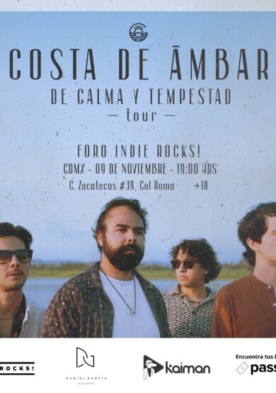 Costa de Ámbar se presentará en el Foro Indie Rocks!