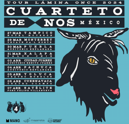 El Cuarteto de Nos dará tour por México